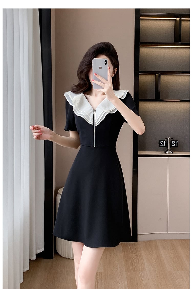 【dress】フリルデートワンピース　M24563
