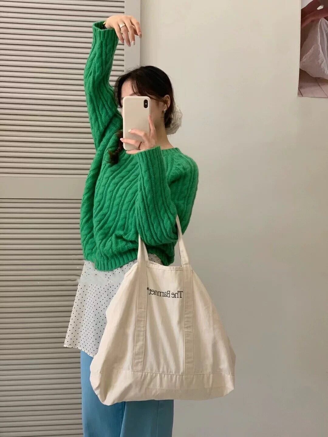 【tops】無地ニットセーター　M27041