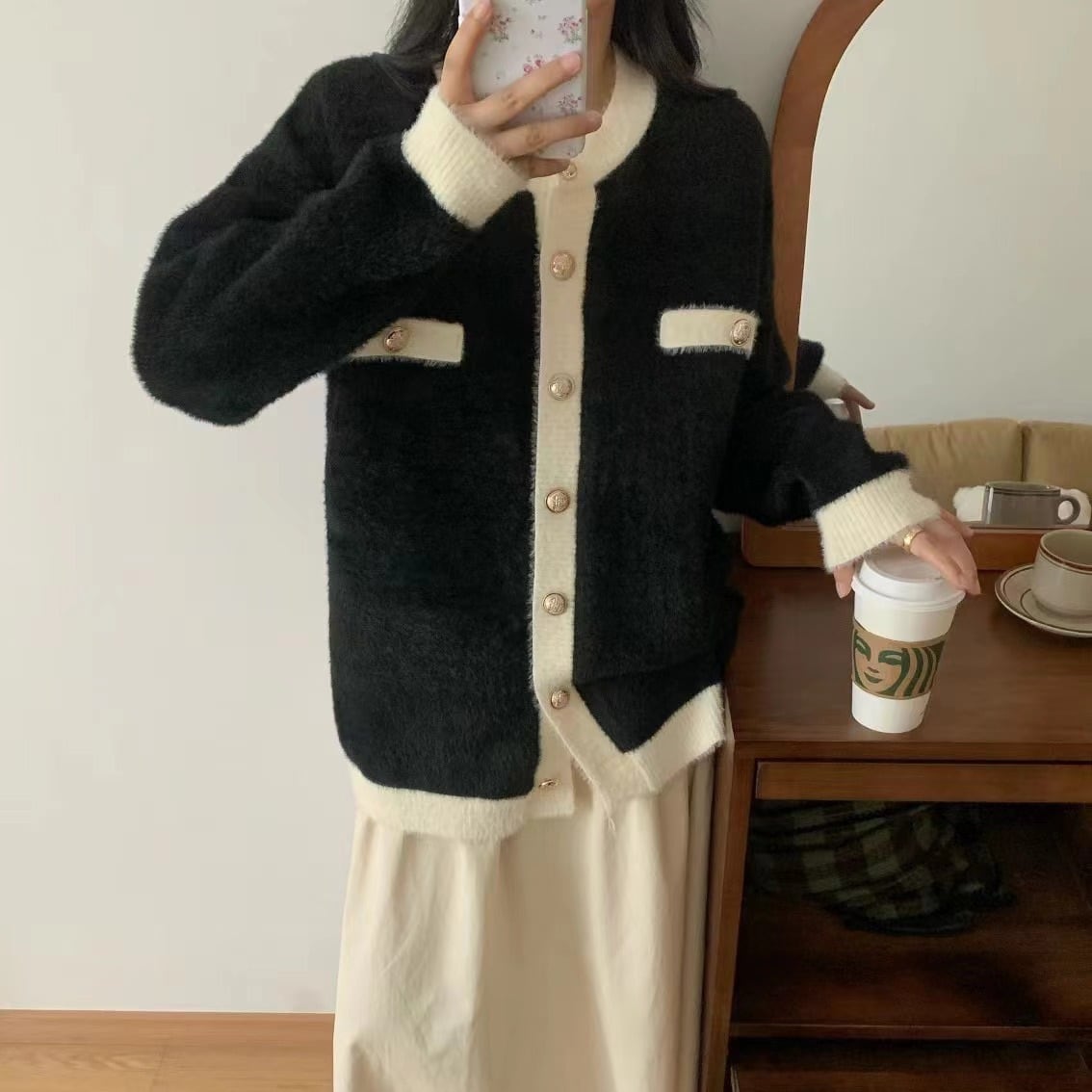 【outer】ニットカーデ　M26303