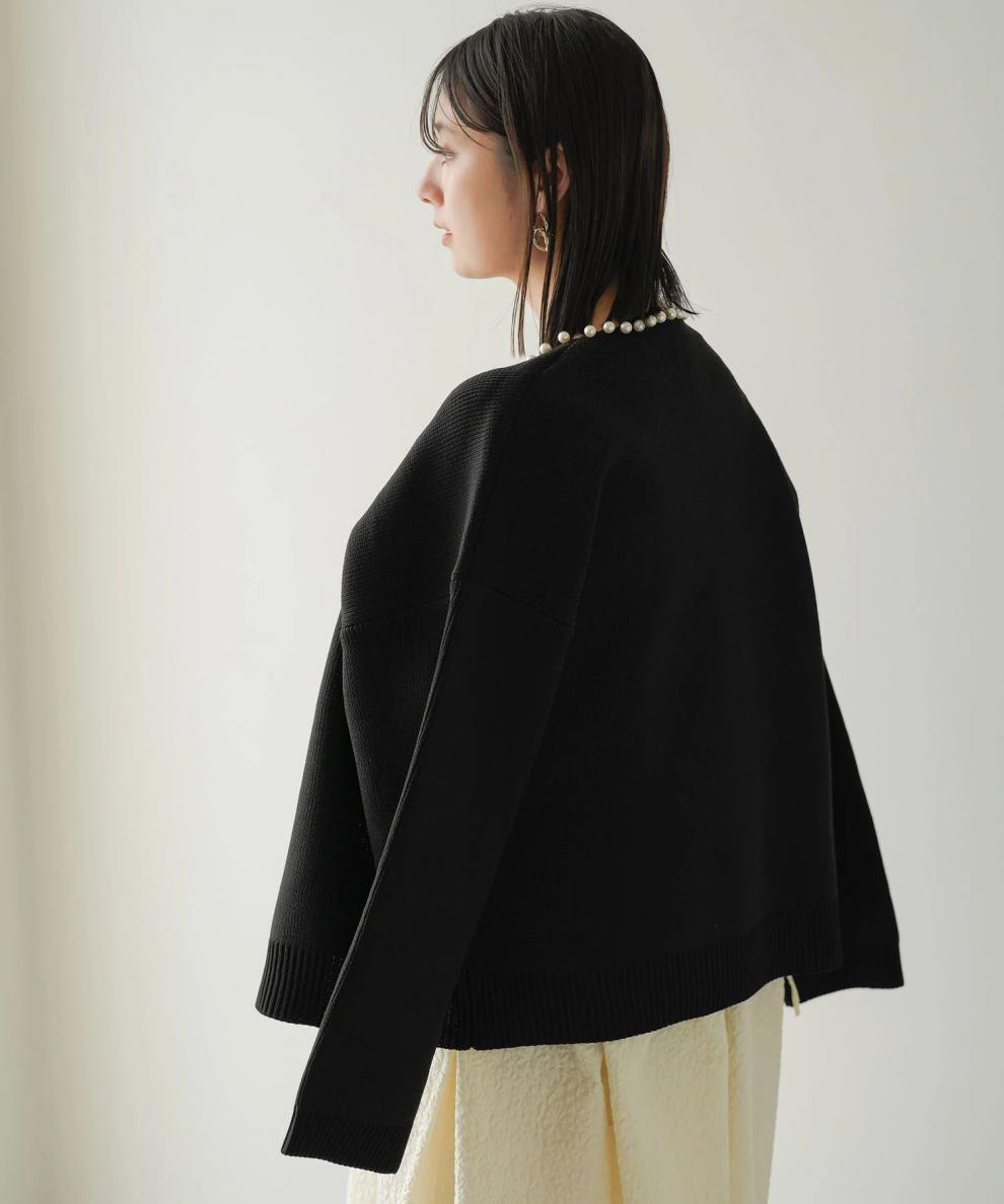 【outer】パールニットカーデ　M25572