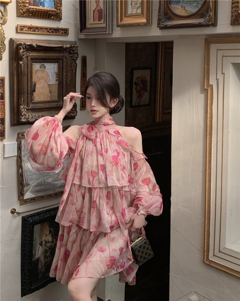 【dress】花柄ワンピース G20407