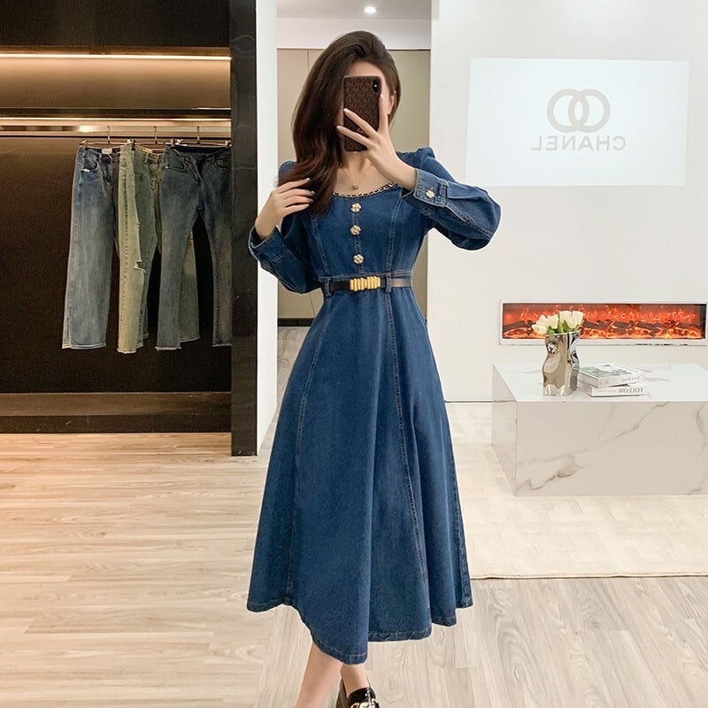 【dress】デニムワンピース　M25742