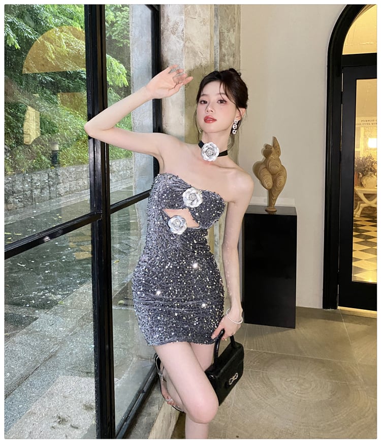 【dress】ベアトップワンピース　M24336