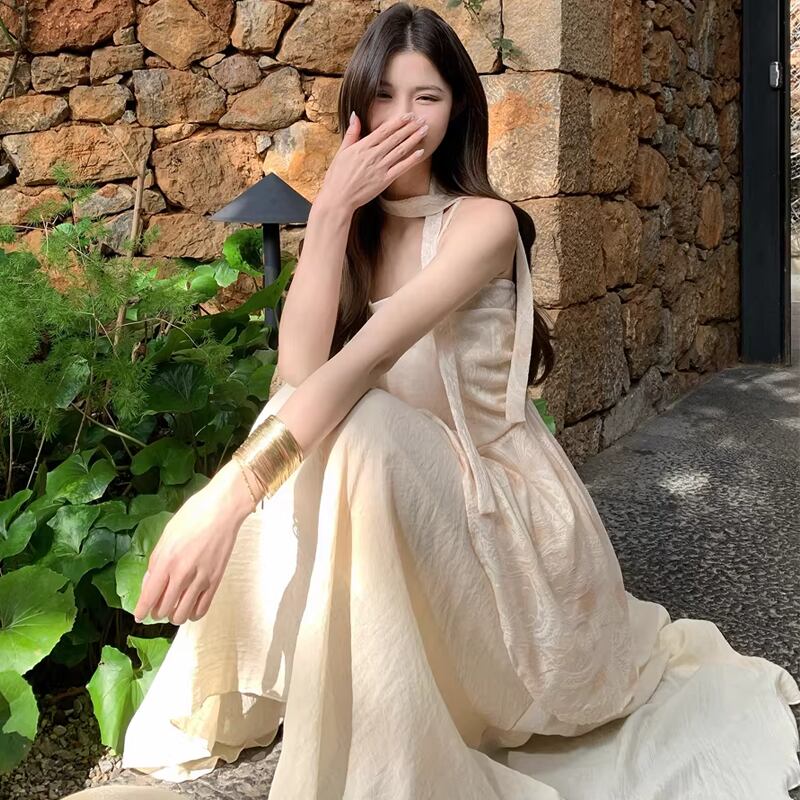 【dress】フレアキャミワンピース Q8335