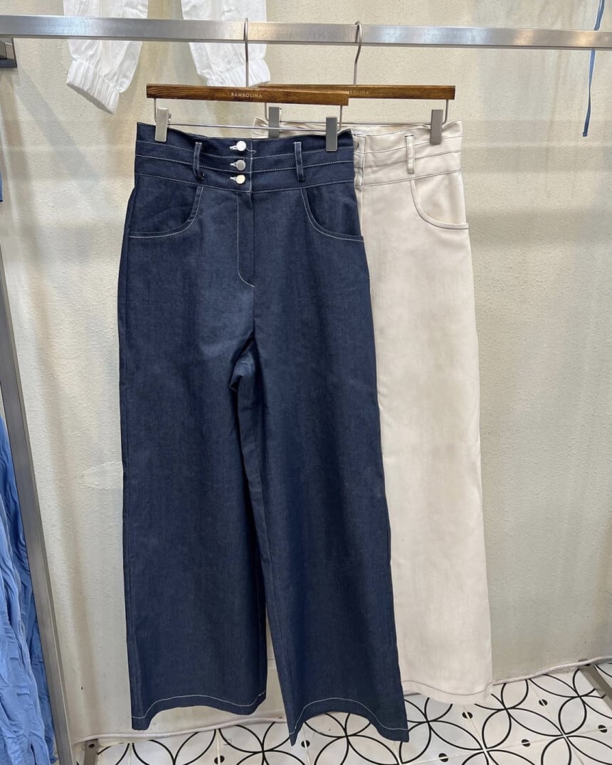 【set】キャミソール×ハイウエストワイドパンツセット　M24747