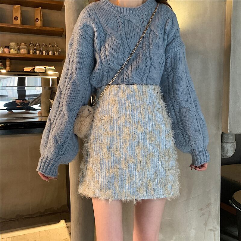 【bottoms】好感度UPファッションハイウエスト着痩せスカート