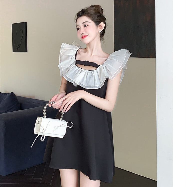 【dress】ノースリーブフリルワンピース　M24262