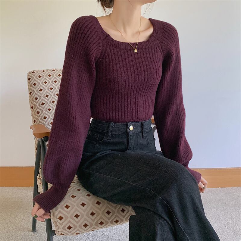【tops】ニットトップス　M27328