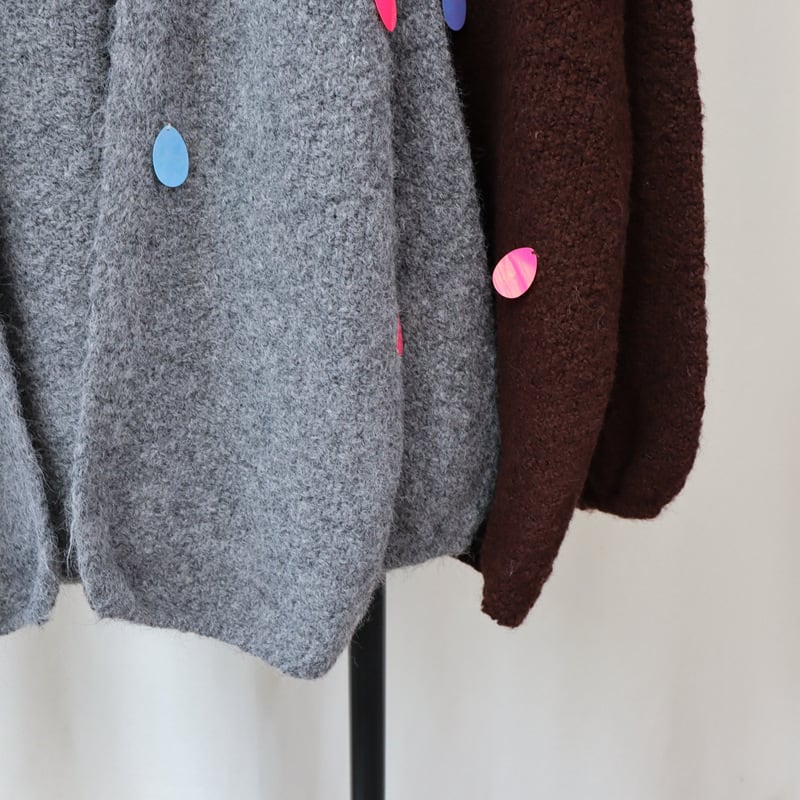 【outer】Vネックニットカーデ　M26373