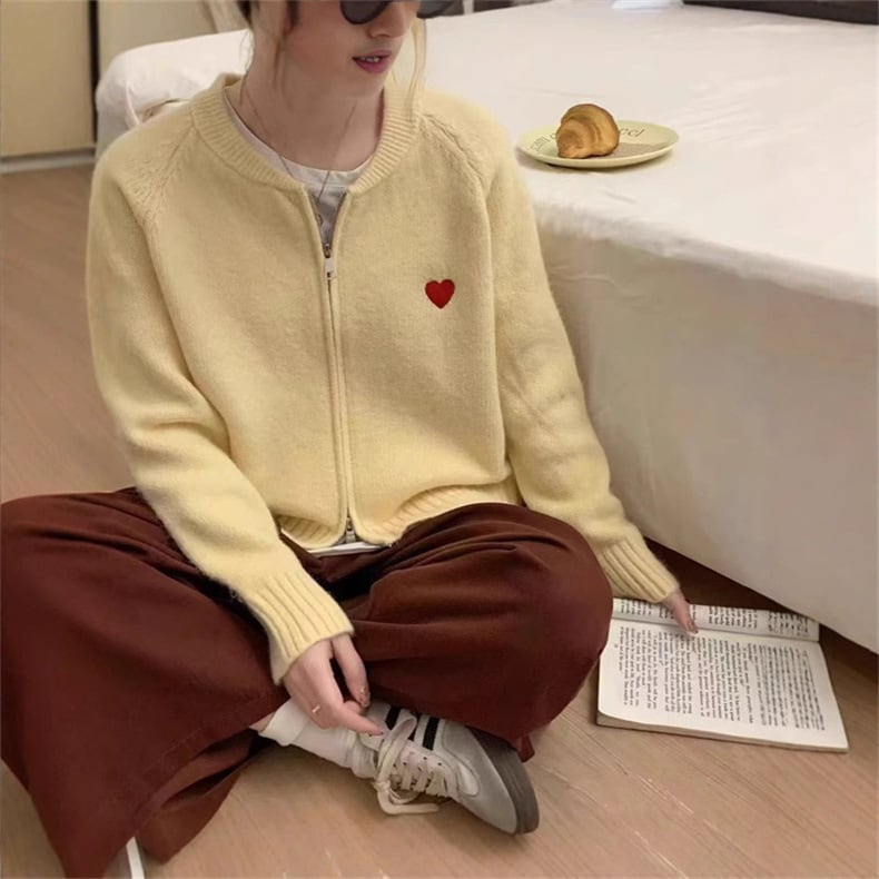 【outer】Wジップニットカーデ　M29015