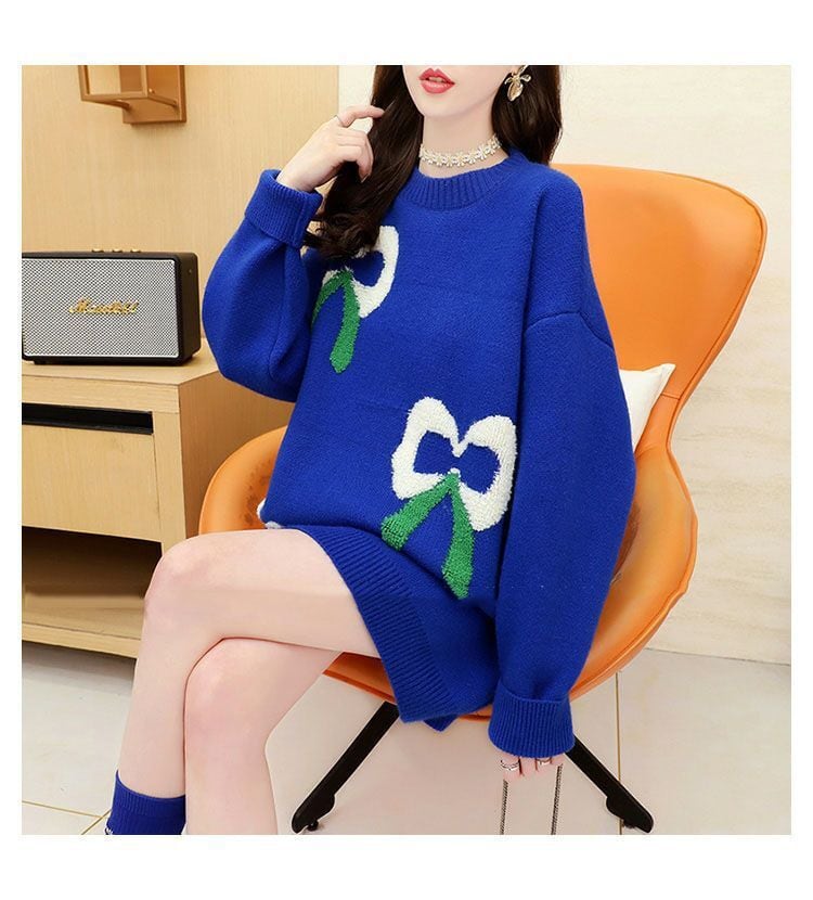 【tops】クルーネックニットセーター　M29171
