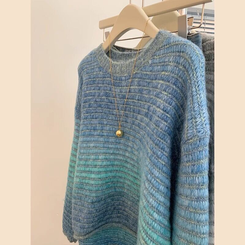 【tops】クルーネックニットセーター　M29292
