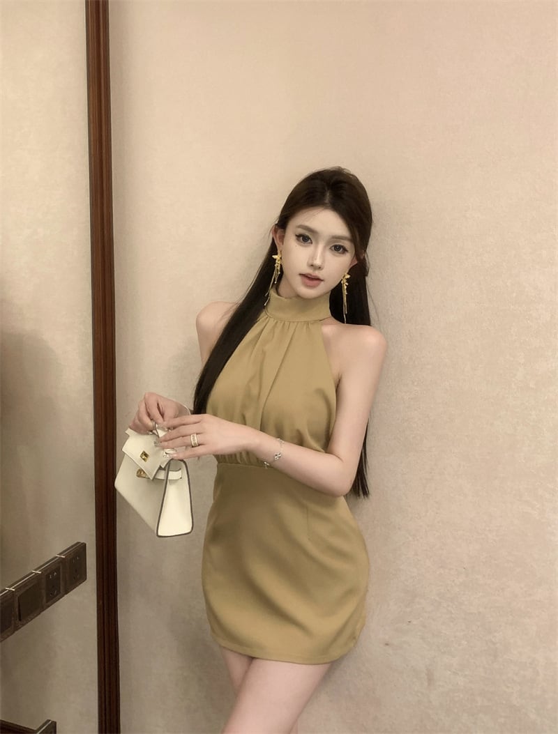 【dress】ホルターネックワンピース G21252