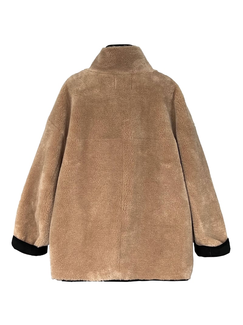 【outer】ハイネックボアコート Q7266