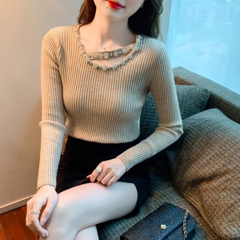 【tops】キラキラニットトップス　M19025