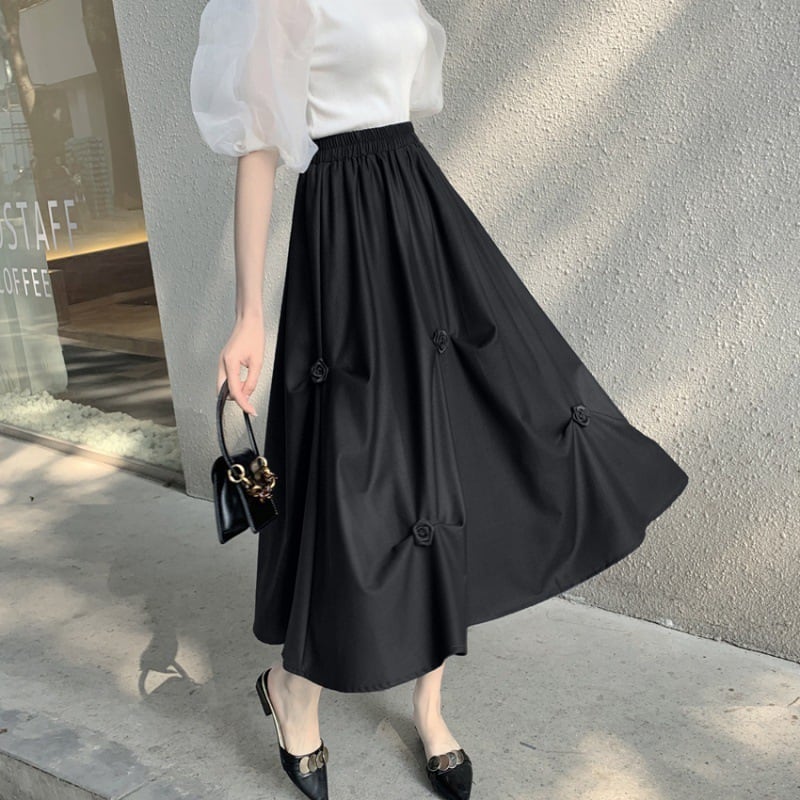 【bottoms】不規則ギャザースカートG20980