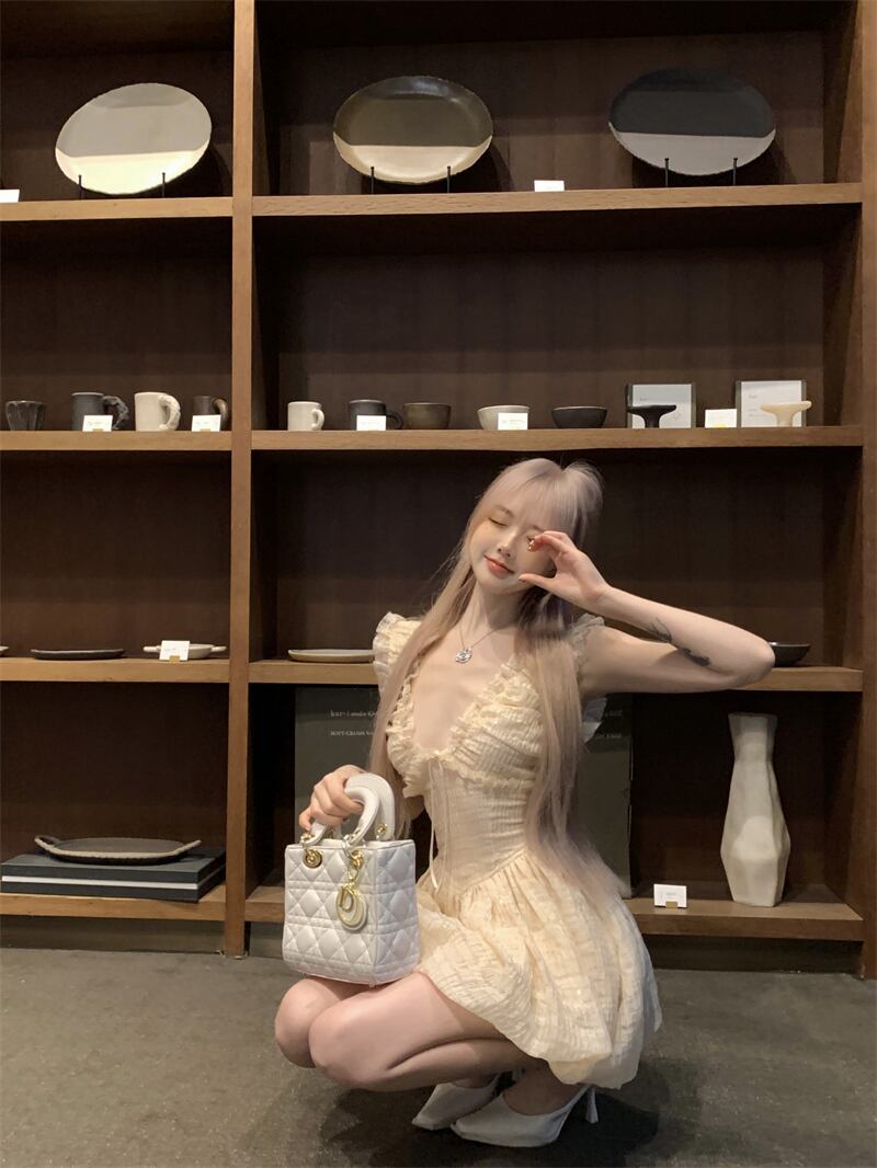 【dress】フリルデートワンピース　M30069