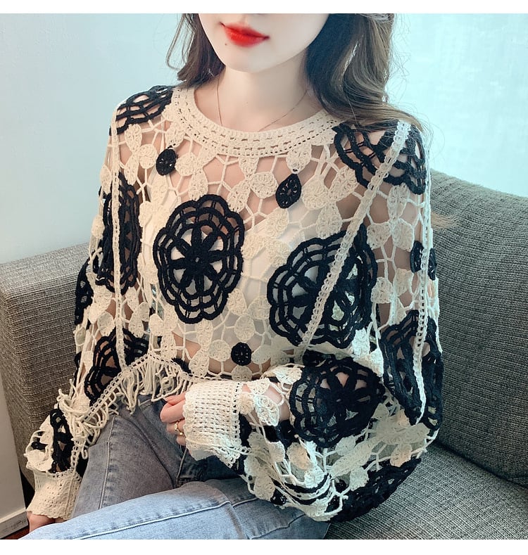 【tops】レースプルオーバー　M29359