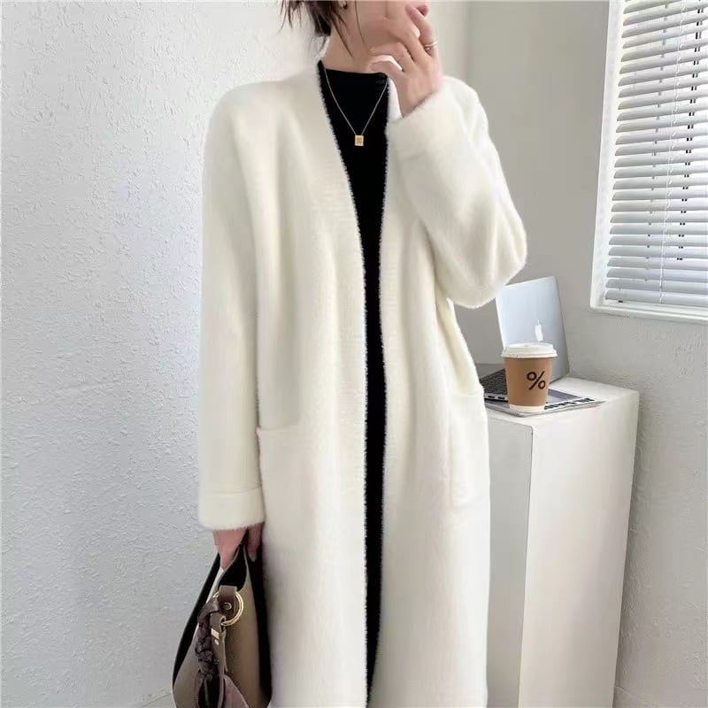 【outer】ロング丈ニットカーデ　M26127