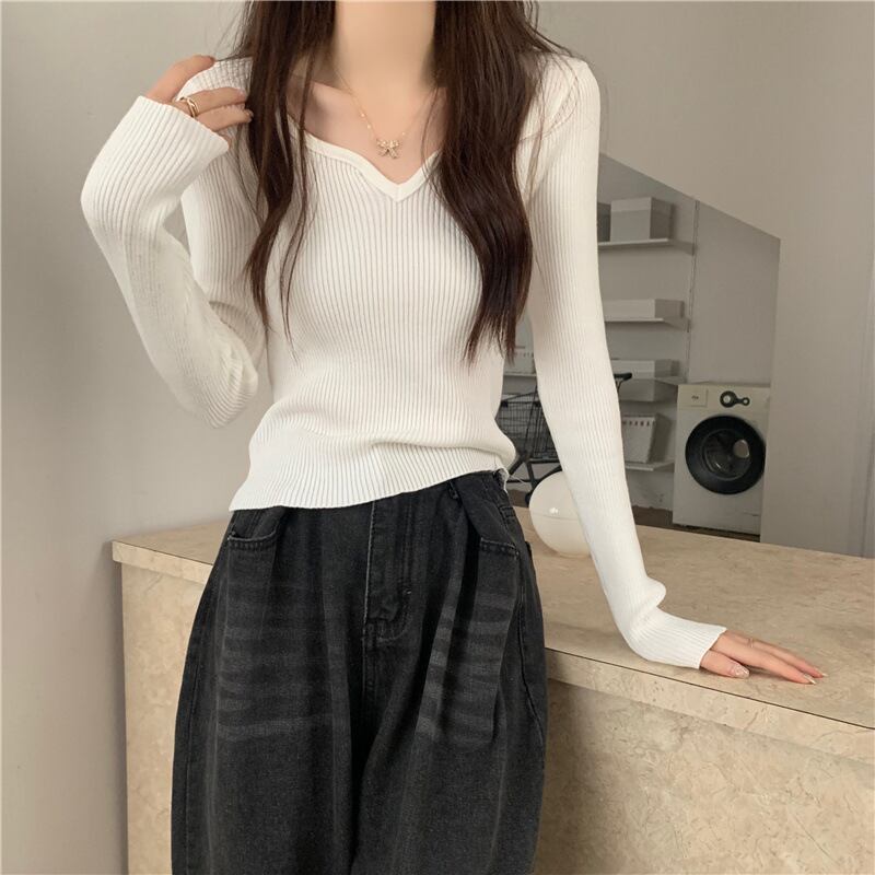 【tops】ニットトップス　M28069