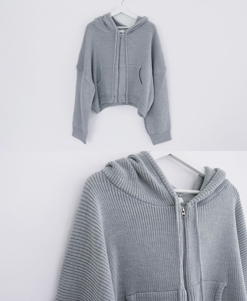 【outer】ファスナーニットカーデ　M26115
