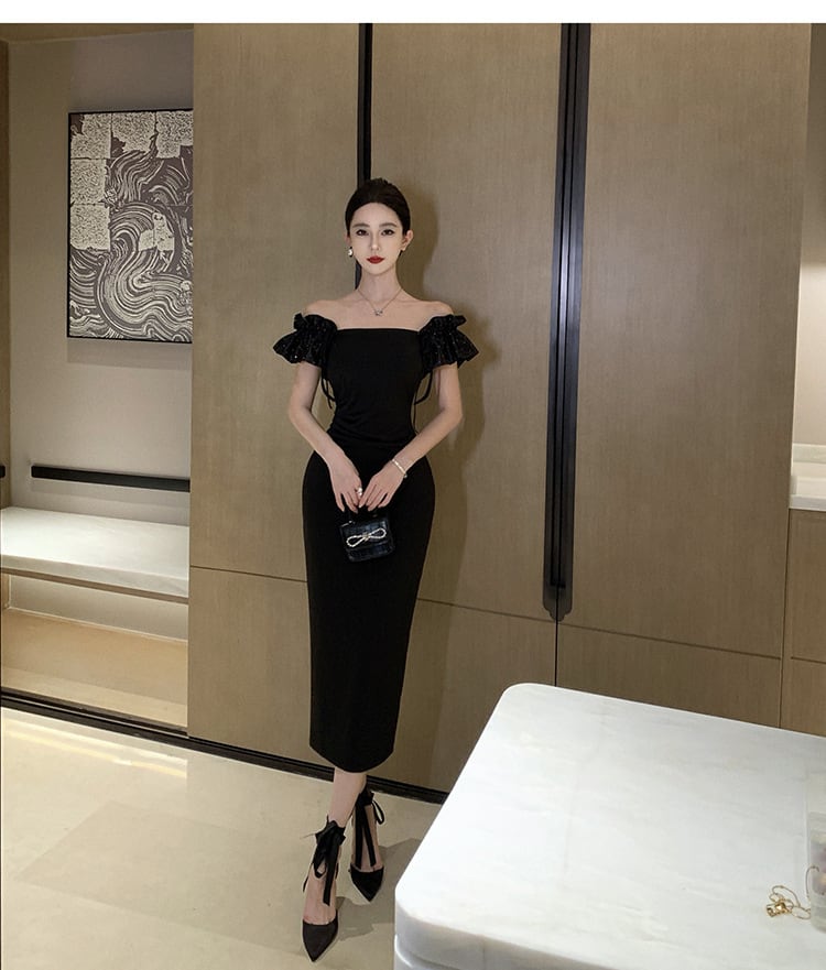 【dress】オフショルダーワンピース G20127