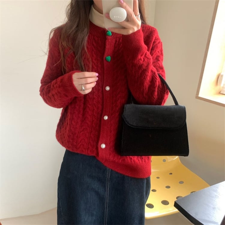 【outer】ニットカーデ　M25790