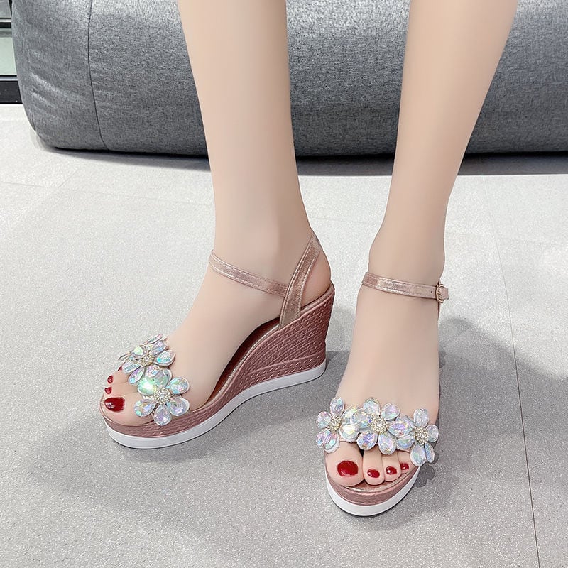 【Shoes】ウェッジヒールサンダル K0132