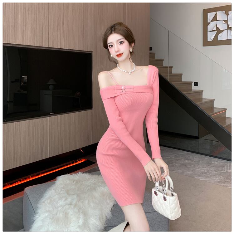 【dress】ニットワンピース　M19109