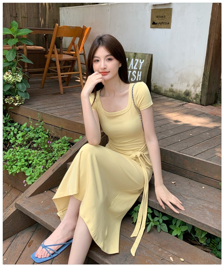 【dress】無地ワンピース　M24655