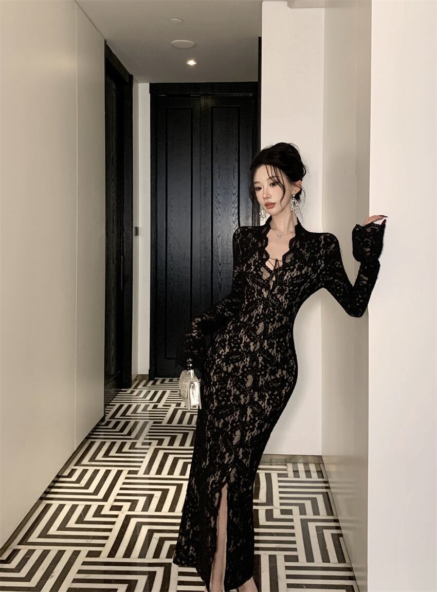 【dress】レースデートワンピース　M27390