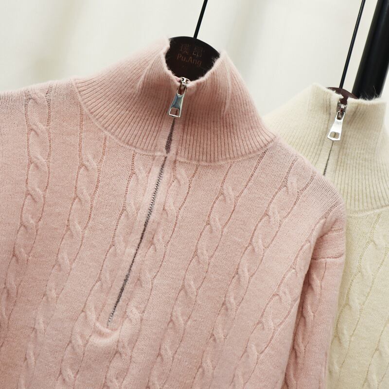 【tops】ファスナーニットセーター　M26849