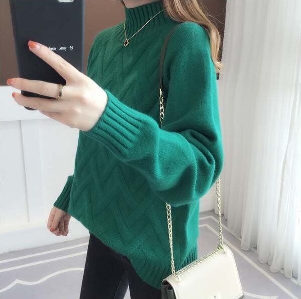 【tops】ハーフネックニットセーターG18054