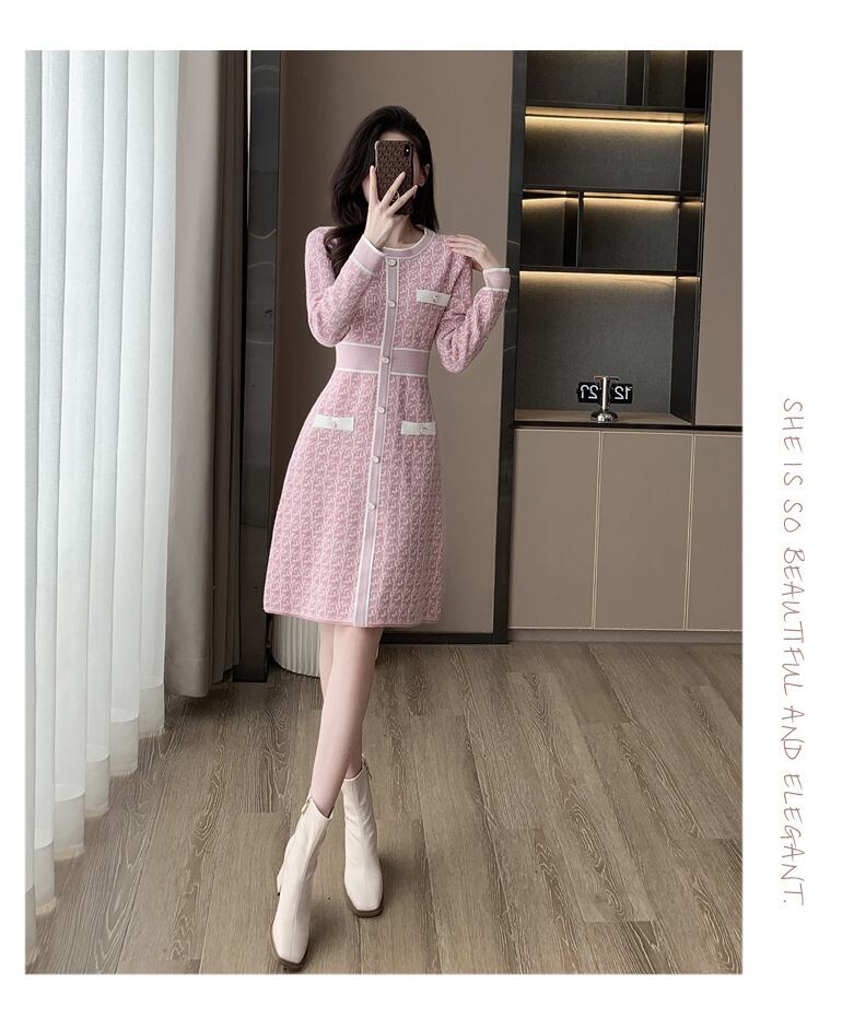 【dress】ニットワンピース　M19167