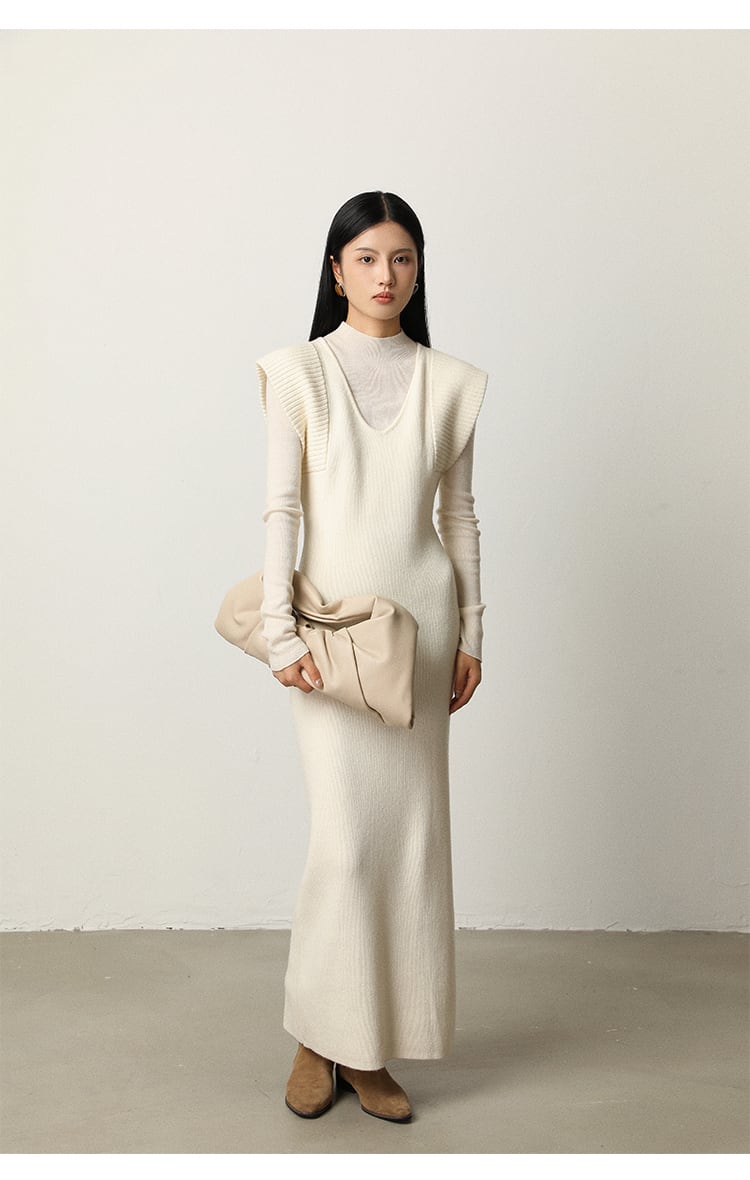 【dress】ノースリーブニットワンピース　N2809
