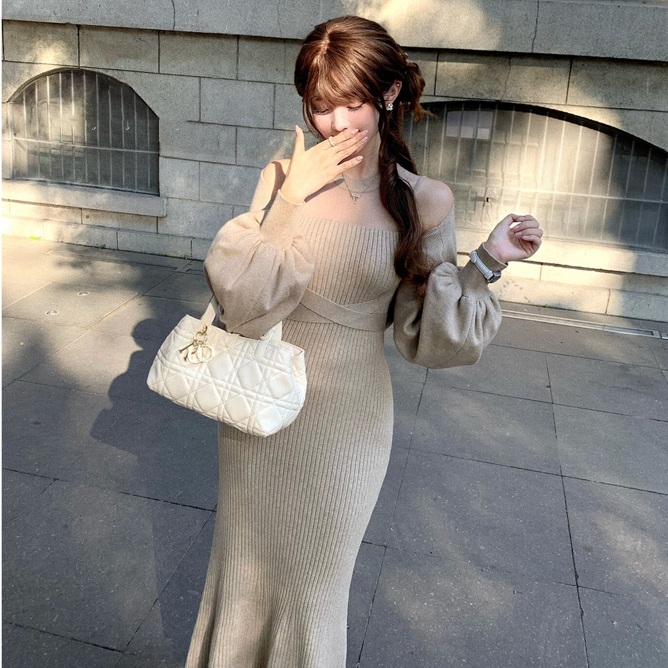 【set】4WAYシアードッキングワンピースセット N3462