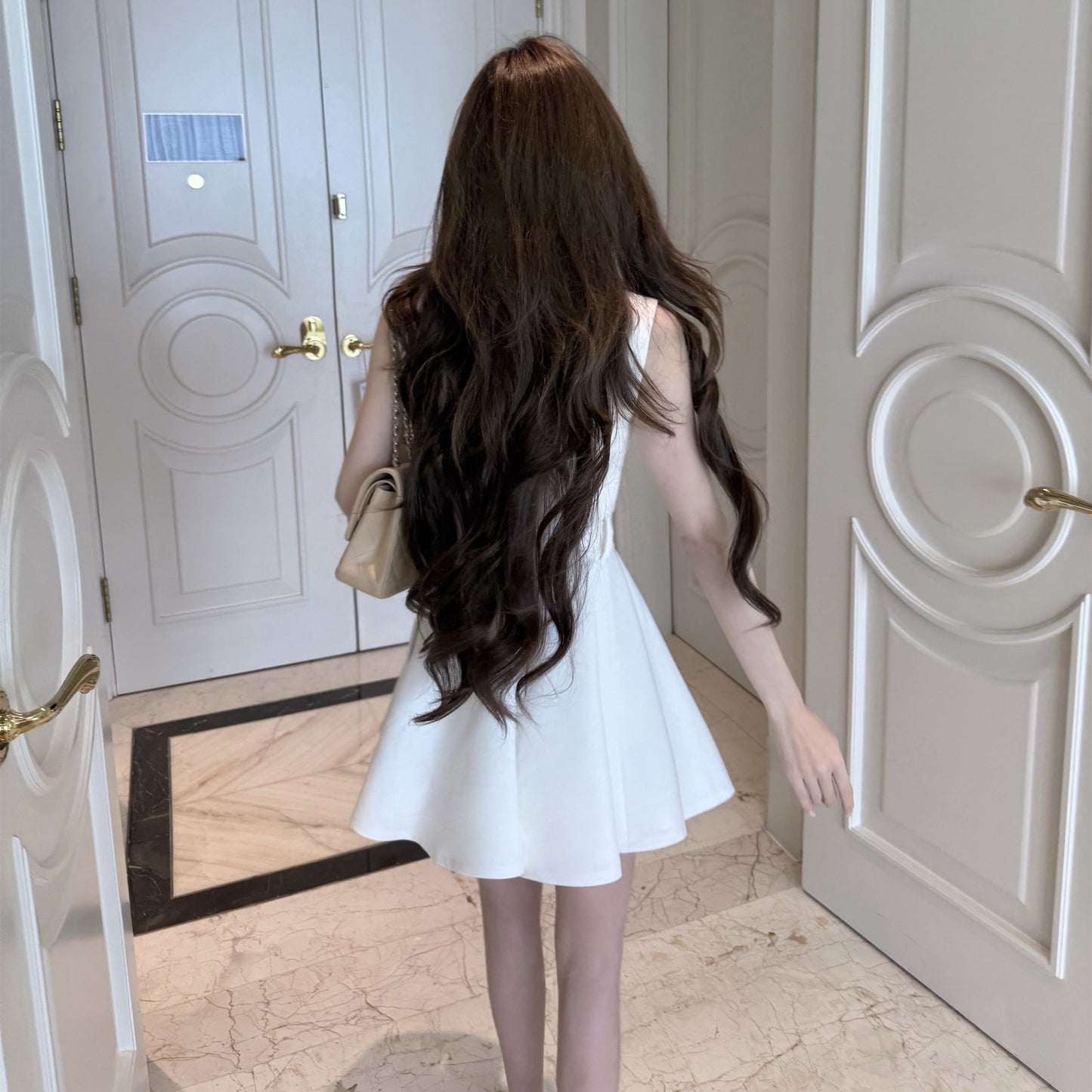 【dress】ダブルボタンミニワンピース　N3151