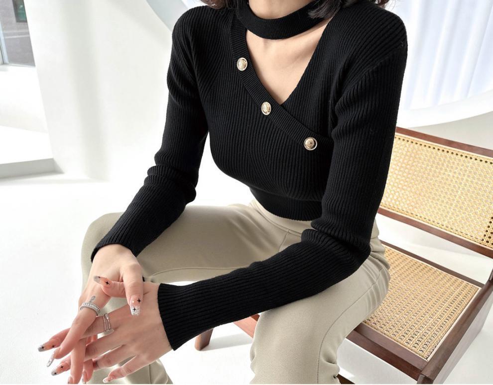 【tops】ニットトップス　M18576