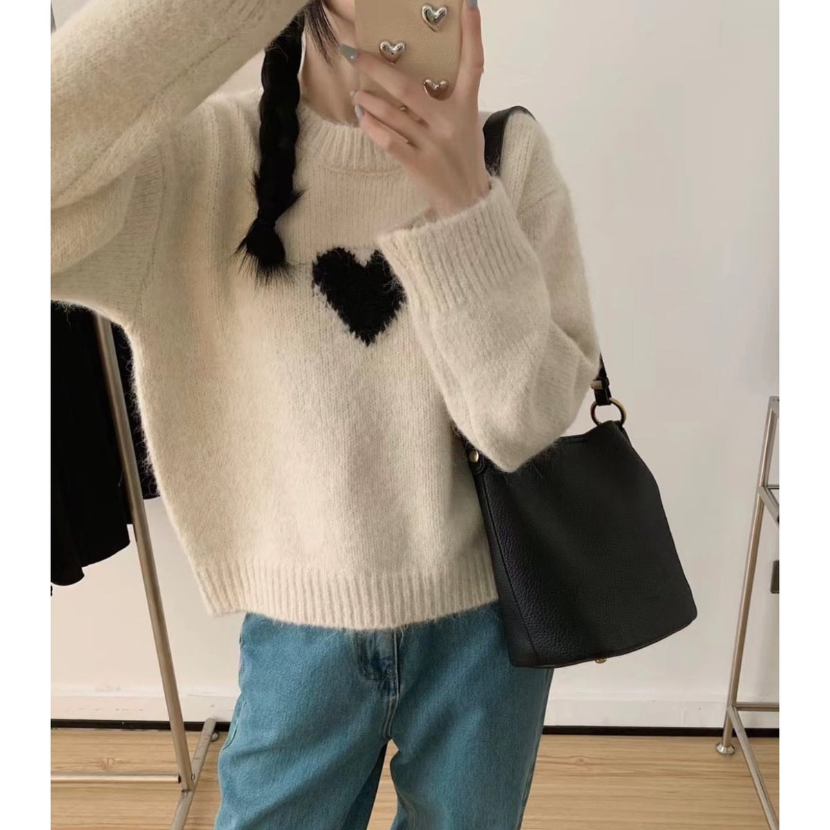 【tops】クルーネックニットセーター　M28781