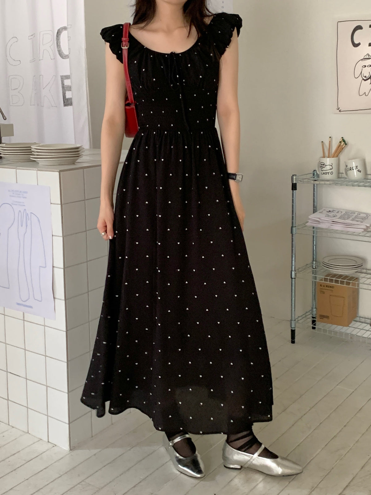 【dress】ハート柄ワンピース　M23885