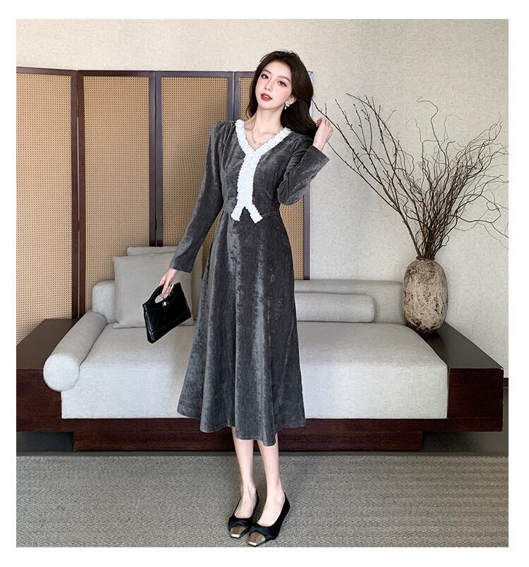 【dress】立体フラワーデートワンピース　M28255