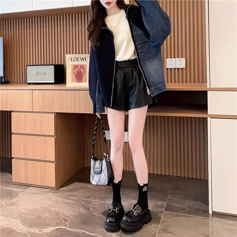 【outer】デニムドッキングニットカーデ　M18405