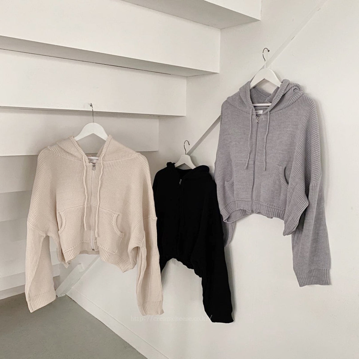 【outer】ファスナーニットカーデ　M26115