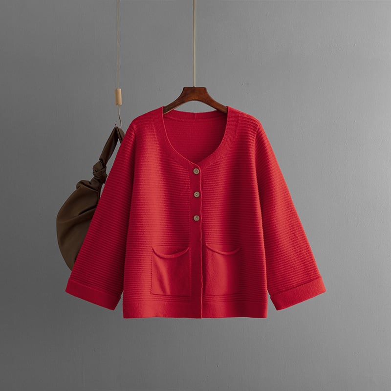 【outer】ニットカーデ　M25681