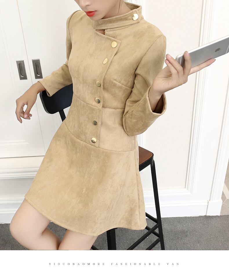 【dress】ボタンデザインワンピース　M18454