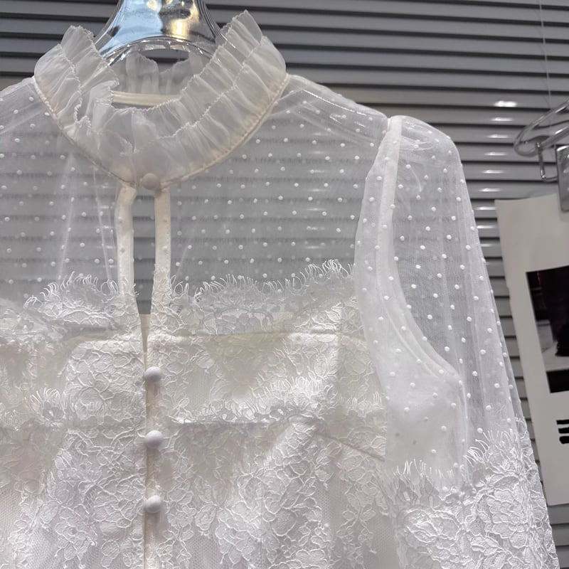 【tops】チュールドッキングレーストップス Q8162