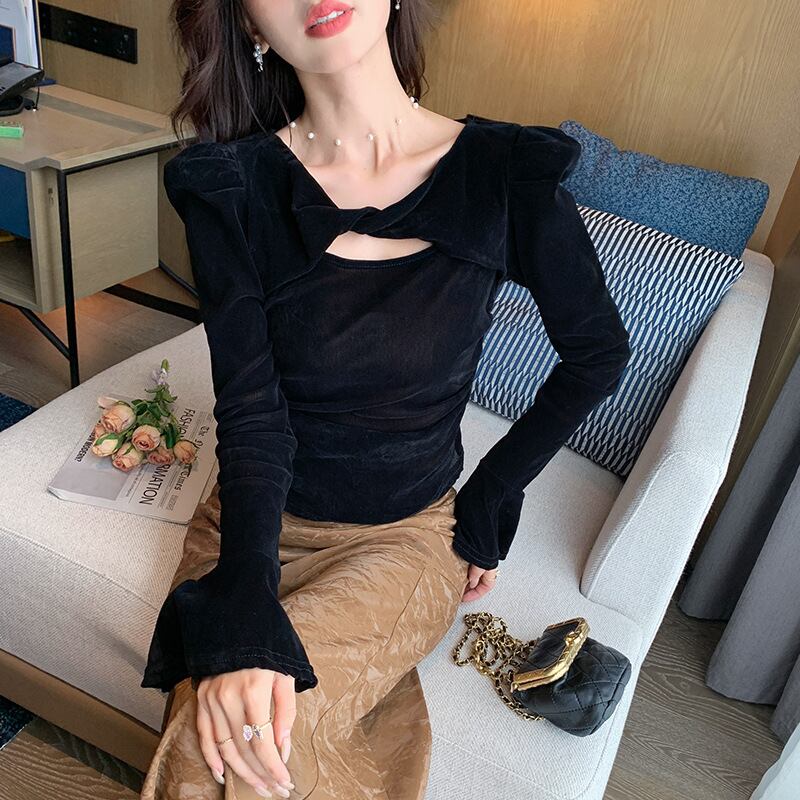 【tops】長袖Ｔシャツトップス　M28975