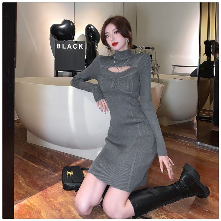【dress】ニットワンピース　M19003