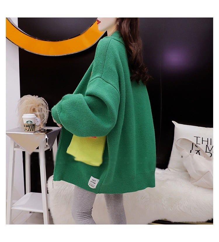【outer】切り替えニットカーデ　M27843