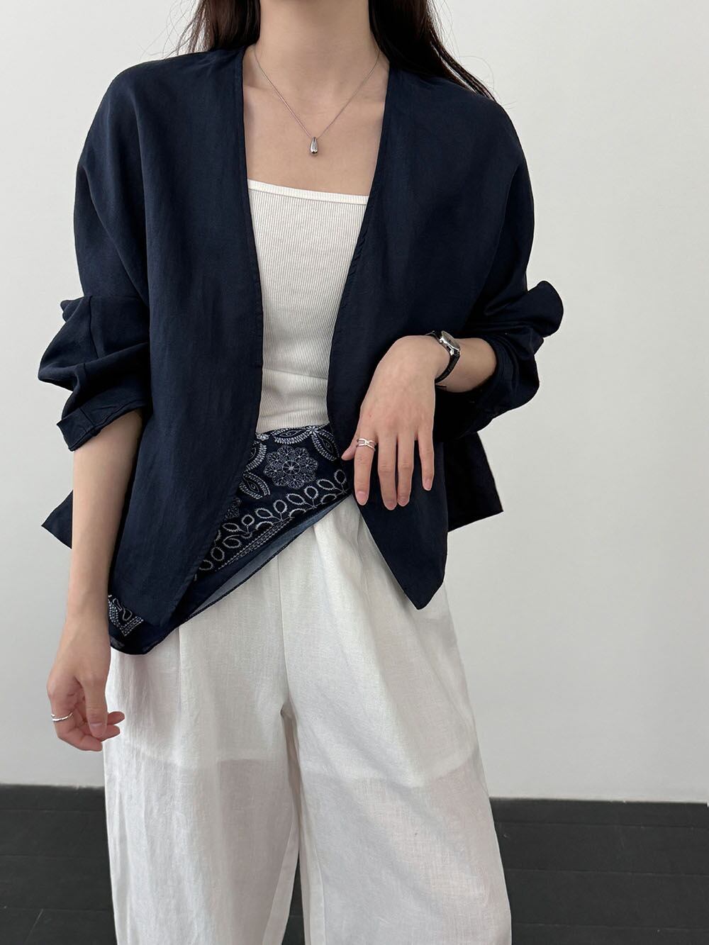 【outer】ラミーカーディガン Q8325